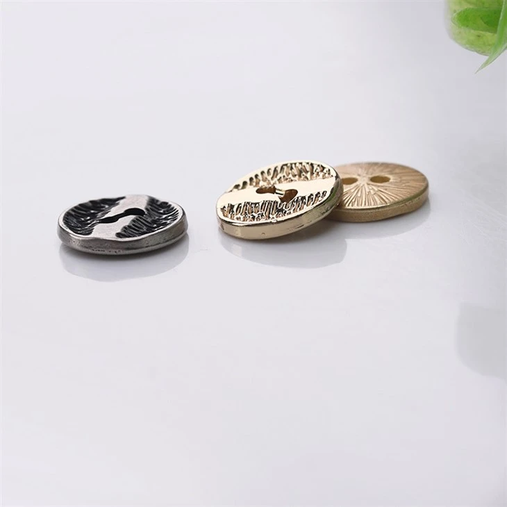 Two Hole Metal Buttons